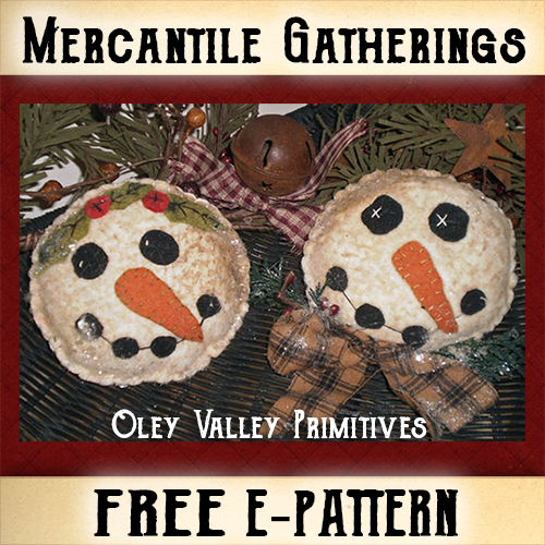 Mercantile Gatherings Magazine FREE E-Pattern by Oley Valley Primitives