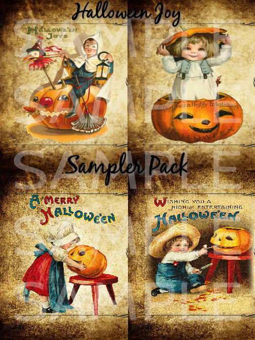 Halloween Joy Postcard Sampler Pack