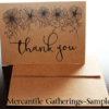 Thank You Note Card ~ Floral
