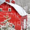 Winter Barn Note Cards
