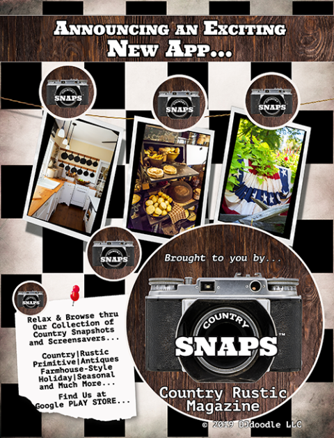 Country Rustic Magazine Back Cover Advertising