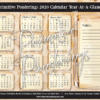 2020 Primitive Ponderings Calendar