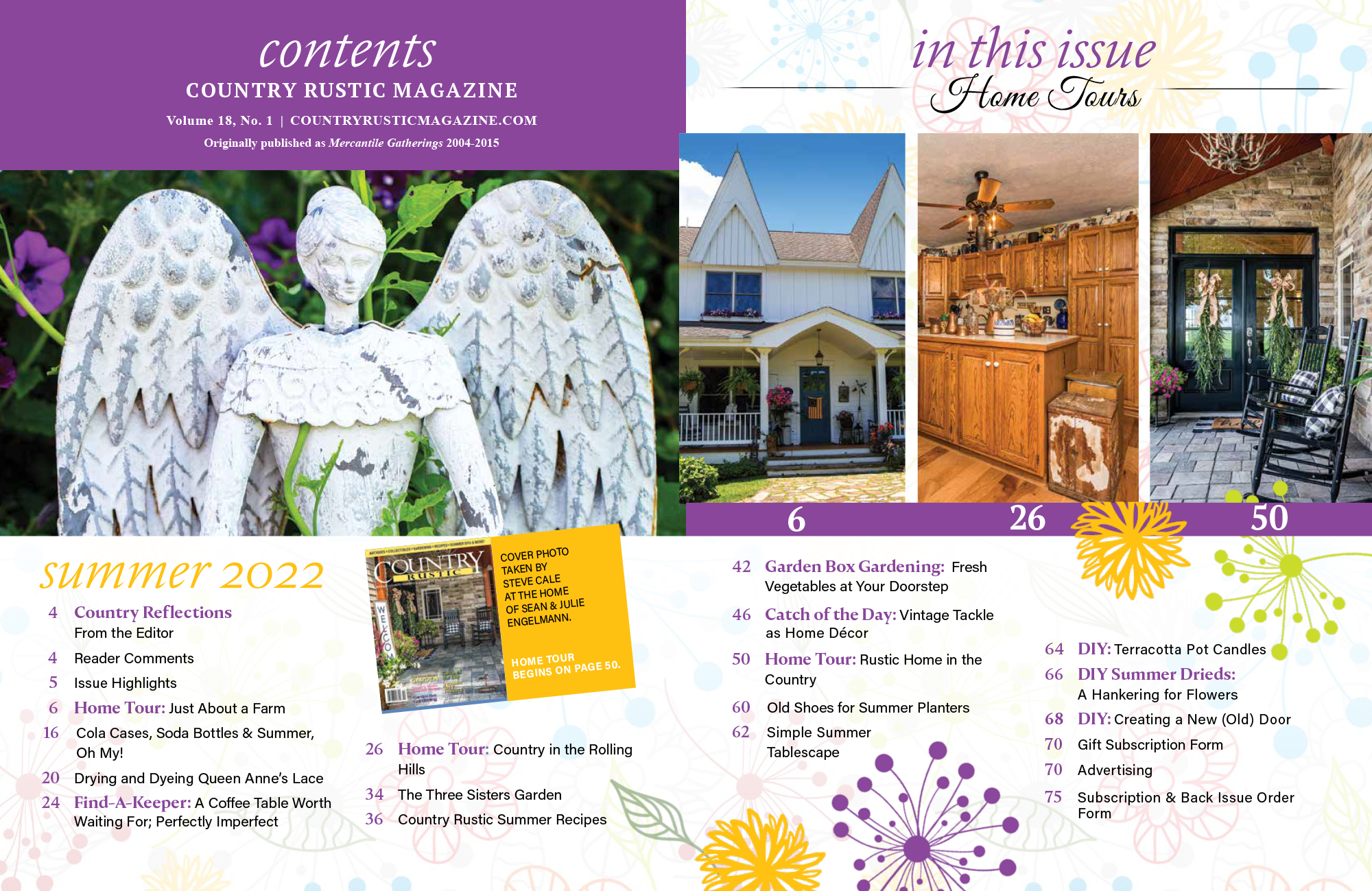 Welcome the holidays with Country Rustic Magazine Summer 2022 Issue
